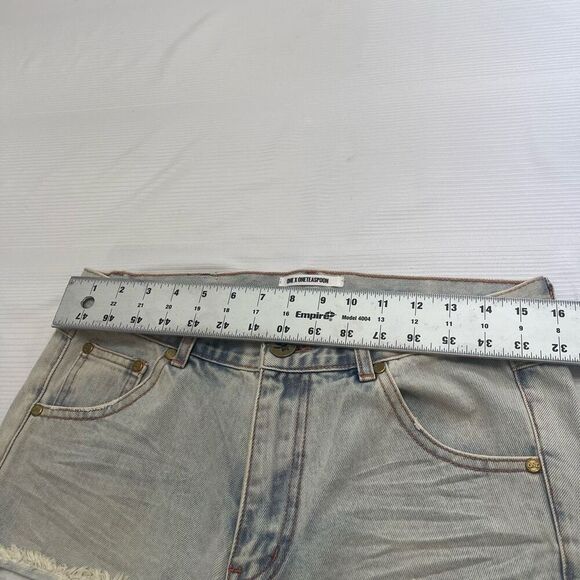 NWT One X One Teaspoon Destroyed Denim Diamonde Hustlers Shorts Size 26 New - Picture 3 of 11